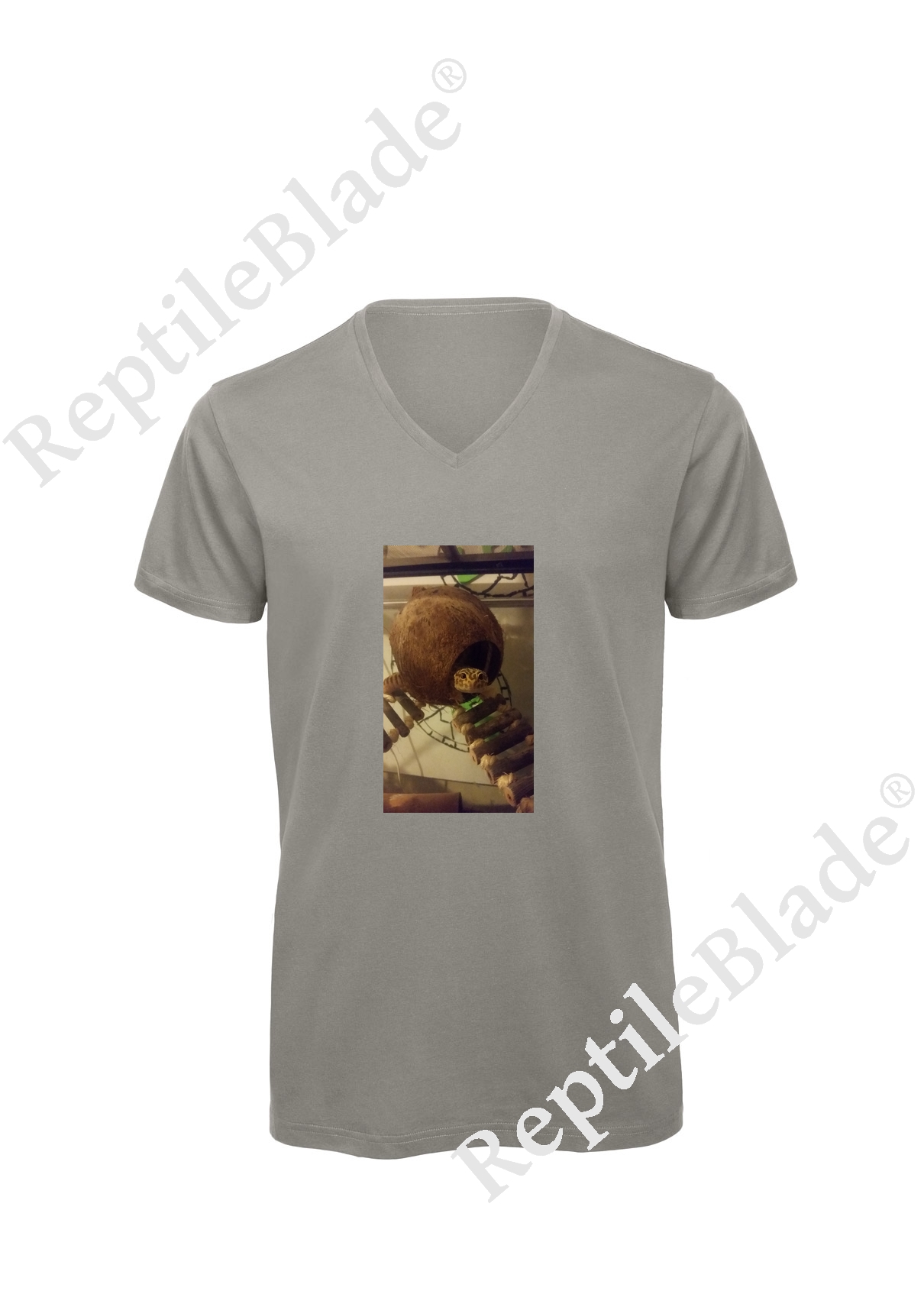 T-shirt homme col v "Lilo tortues"