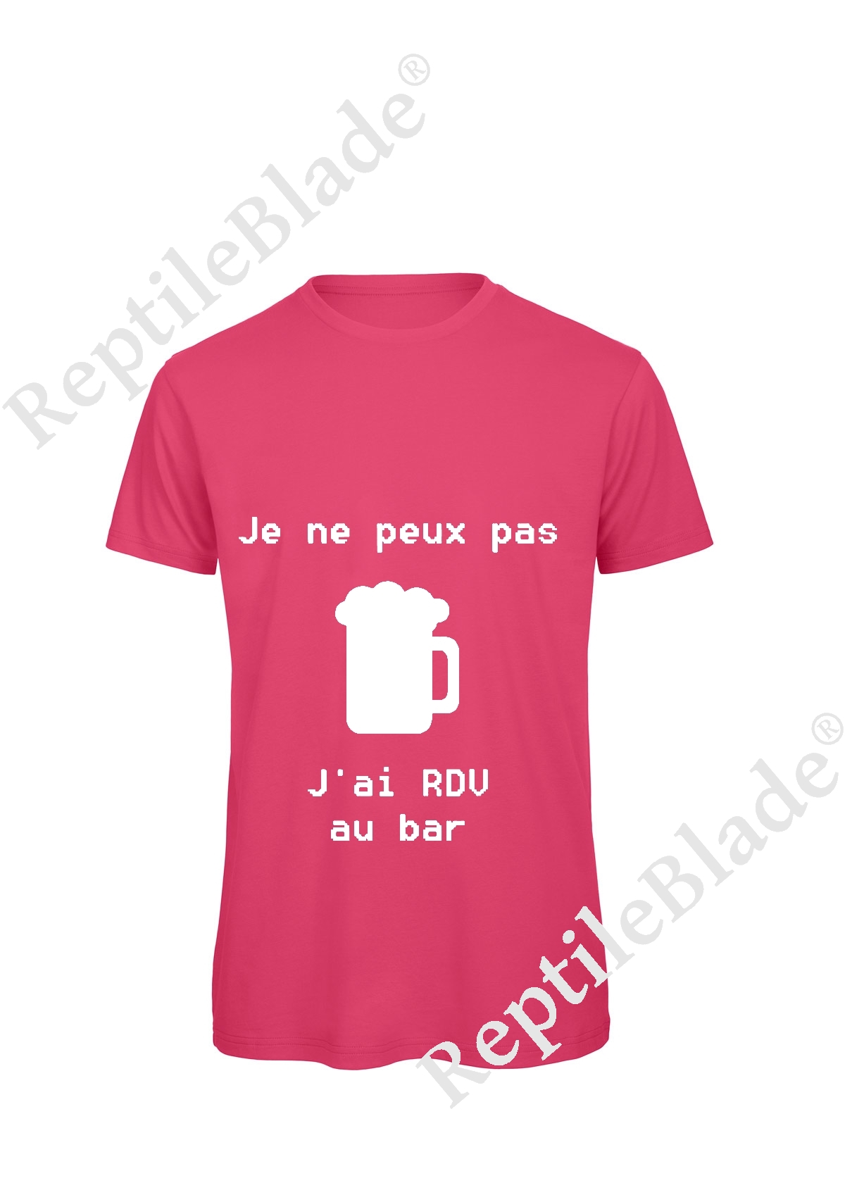 Miniature T-shirt homme "Je peux pas j'ai rdv au bar"