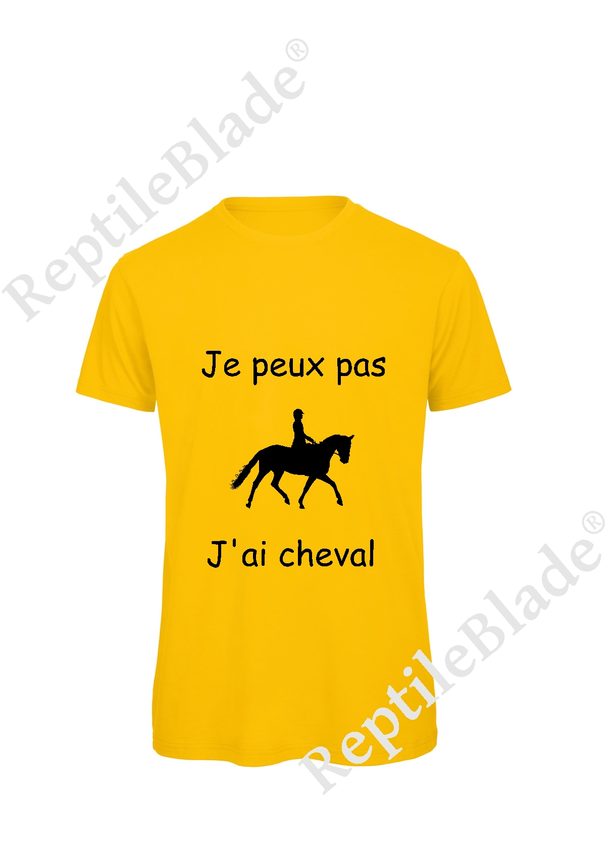 Miniature T-shirt homme "Je peux pas j'ai cheval"