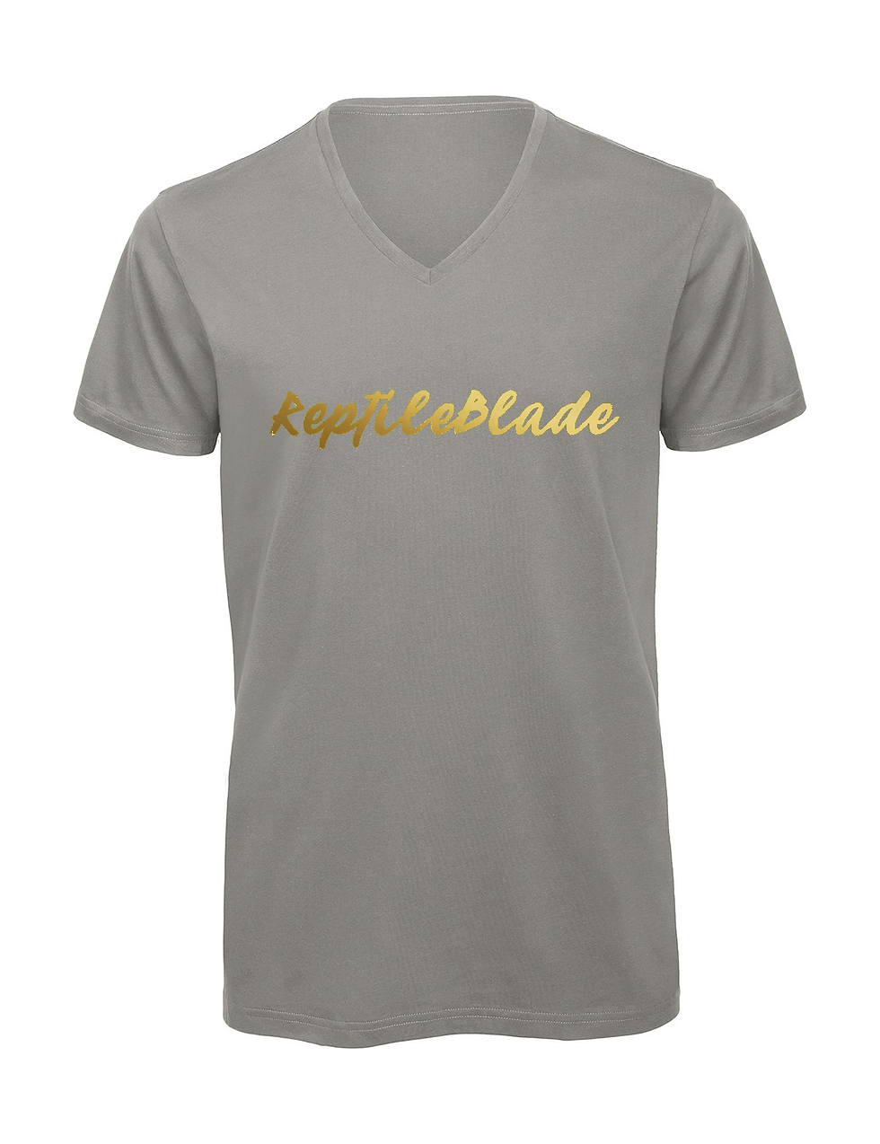 縮圖：T-shirt homme col v "Reptileblade"