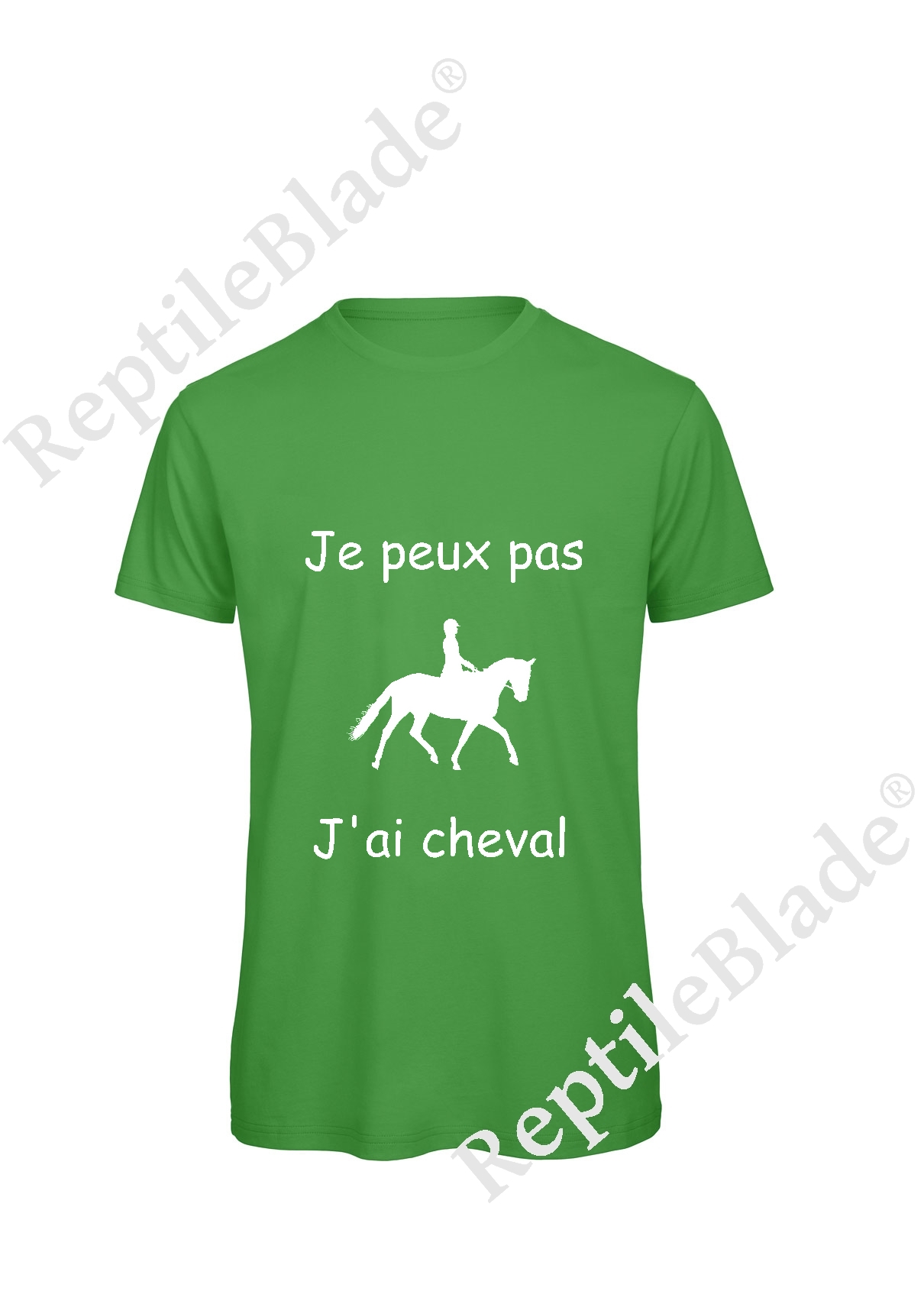 Miniature T-shirt homme "Je peux pas j'ai cheval"