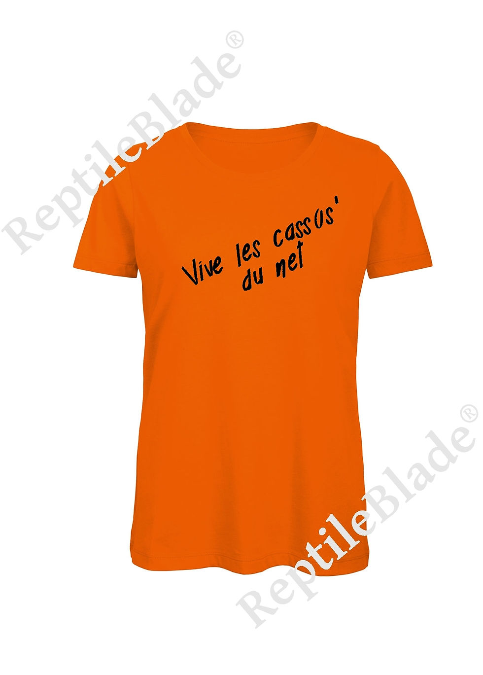 サムネイル： T-shirt femme "Vive les cassos' du net"