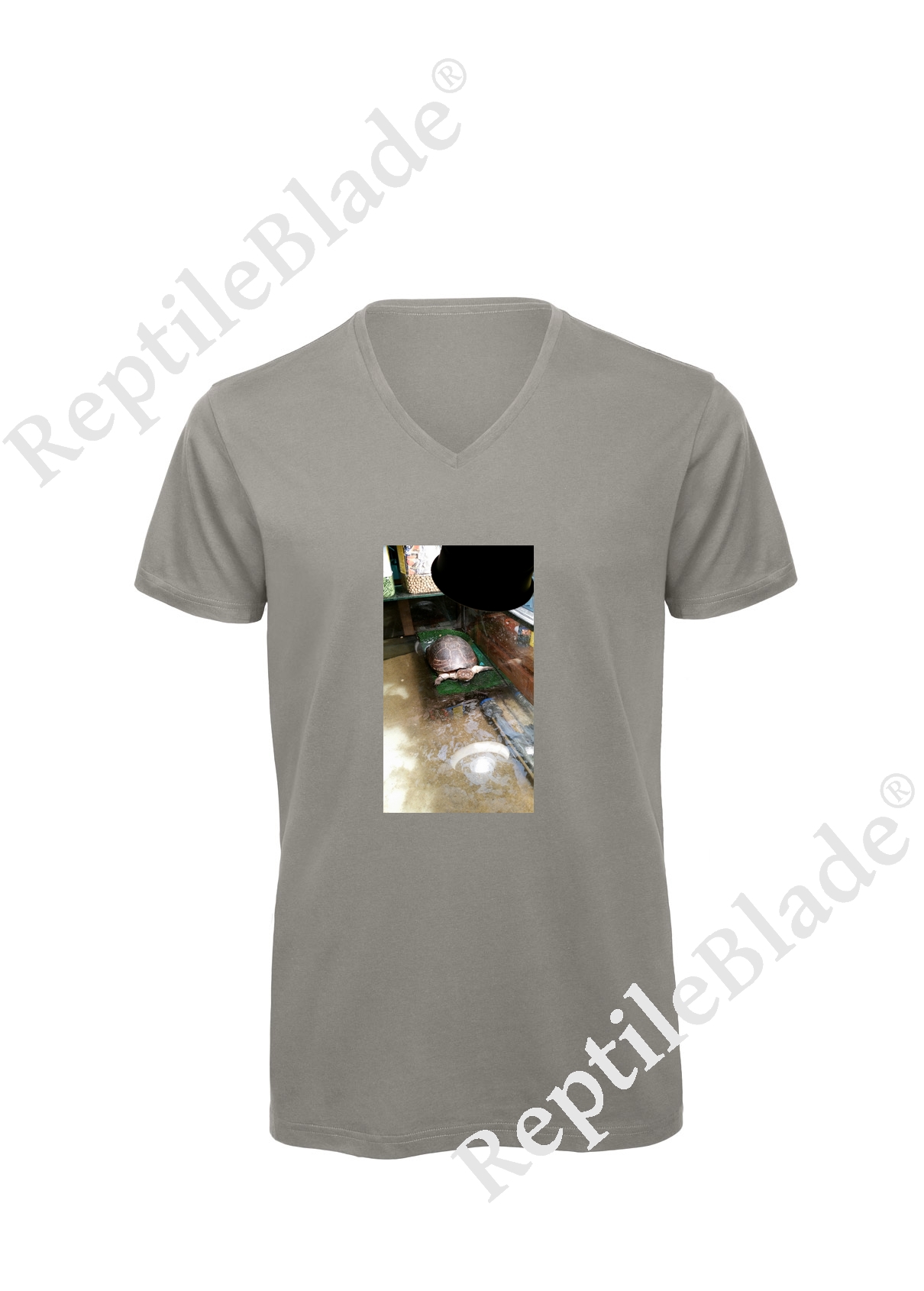 T-shirt homme col v "Lilo tortues"