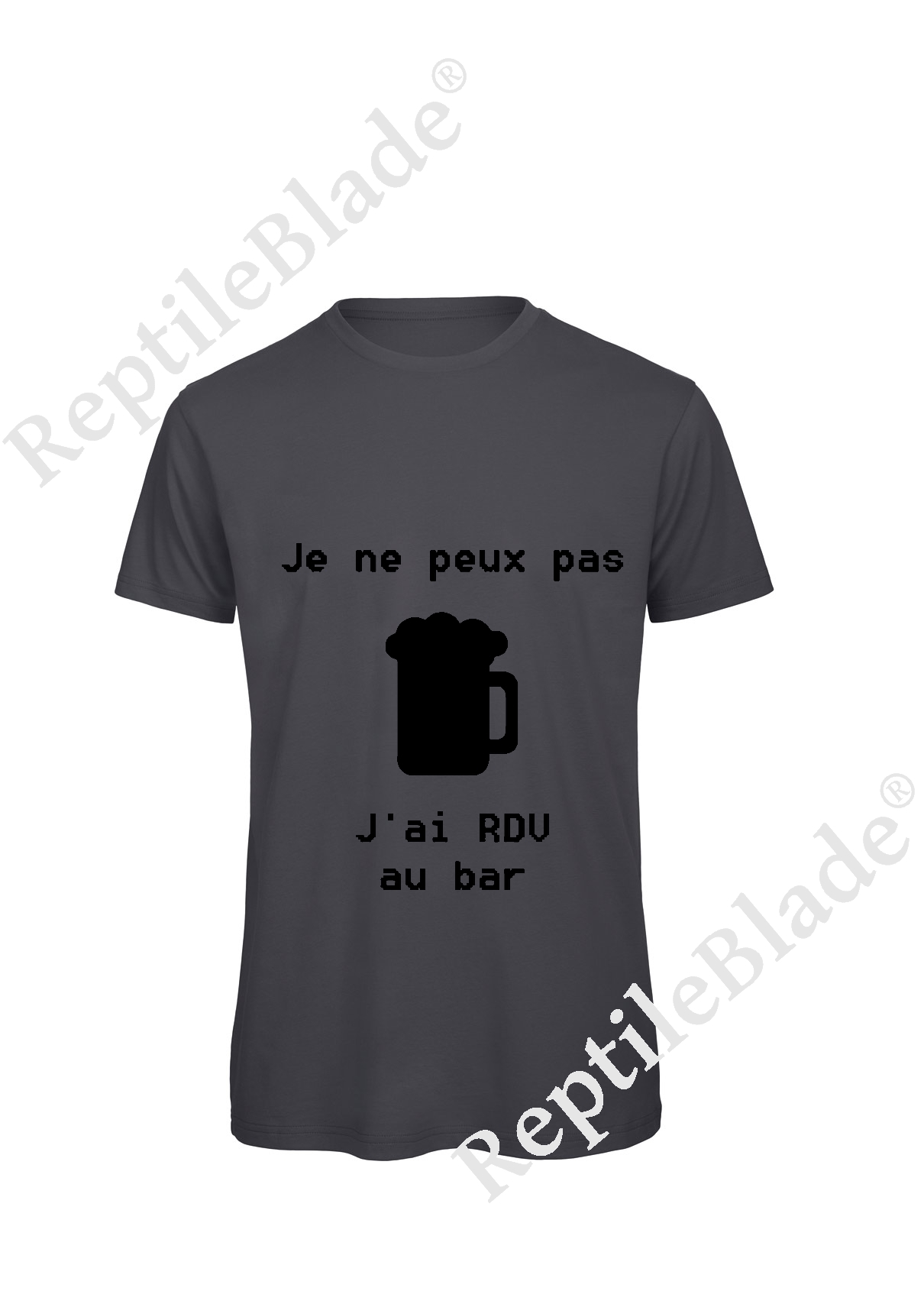 Miniature T-shirt homme "Je peux pas j'ai rdv au bar"