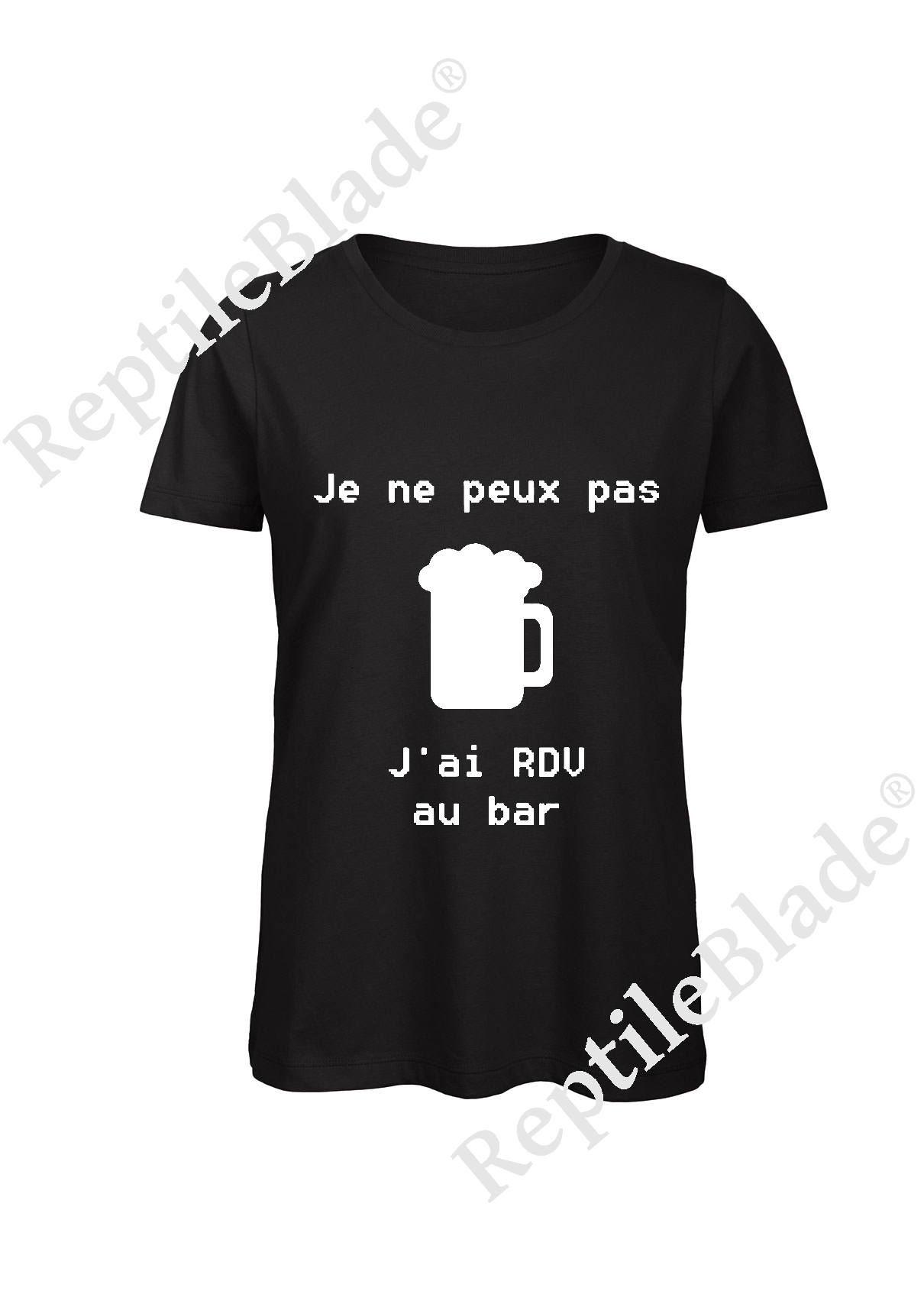 Miniature T-shirt femme "Je peux pas j'ai encore rdv au bar