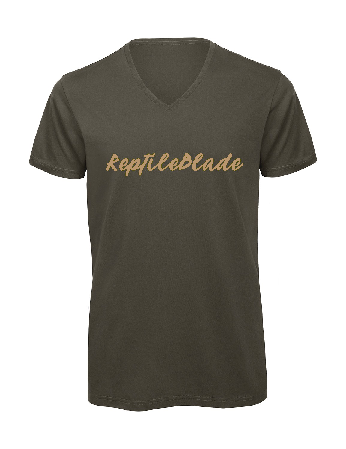 Miniature T-shirt homme col v "Reptileblade"