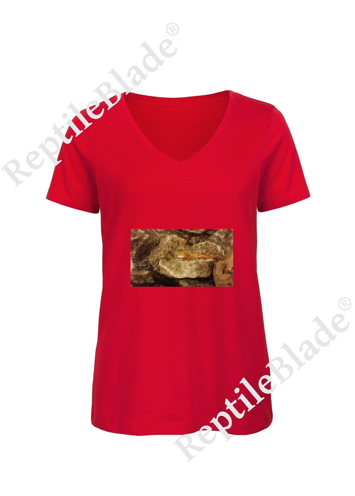 Miniature T-shirt femme col v "Lilo tortues"