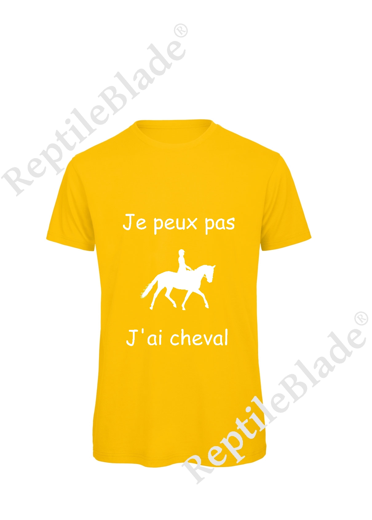 Miniature T-shirt homme "Je peux pas j'ai cheval"