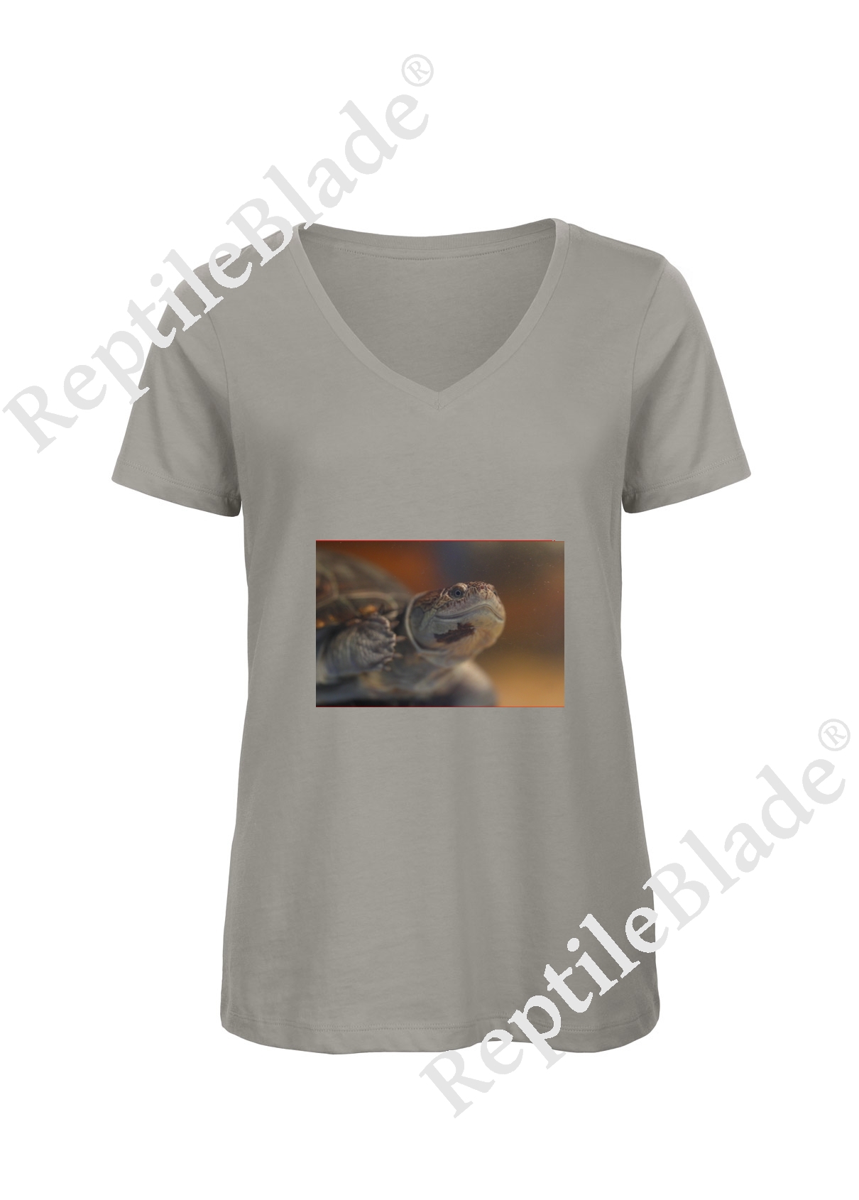 T-shirt femme col v "Lilo Tortues"