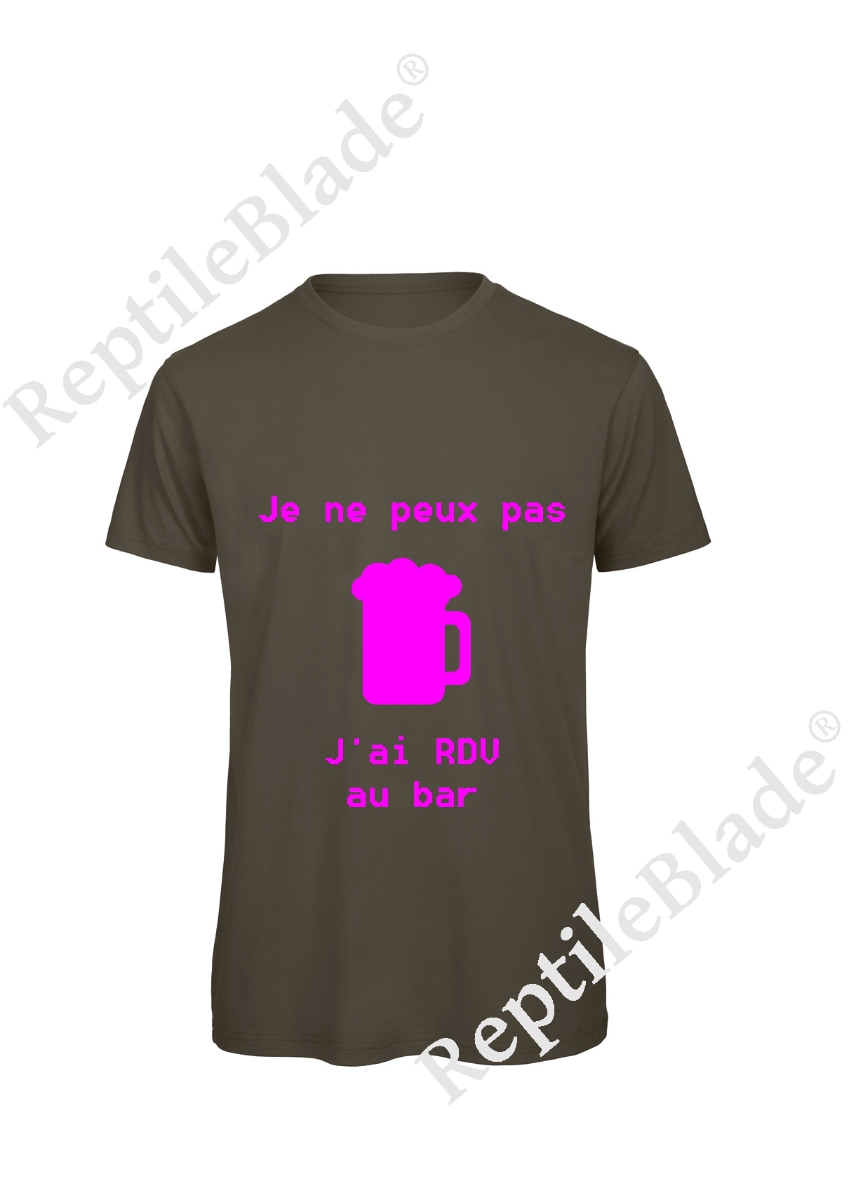 Miniature T-shirt homme "Je peux pas j'ai rdv au bar"