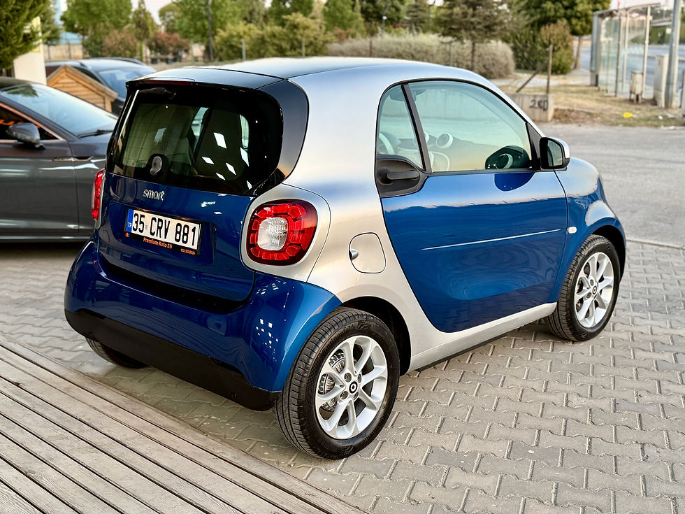 Küçük resim: 2018 Model Smart Fortwo Coupe Gri-Mavi