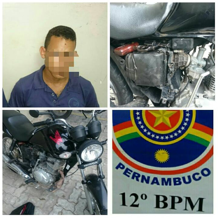 ELEMENTO É PRESO POR PORTE ILEGAL DE ARMA