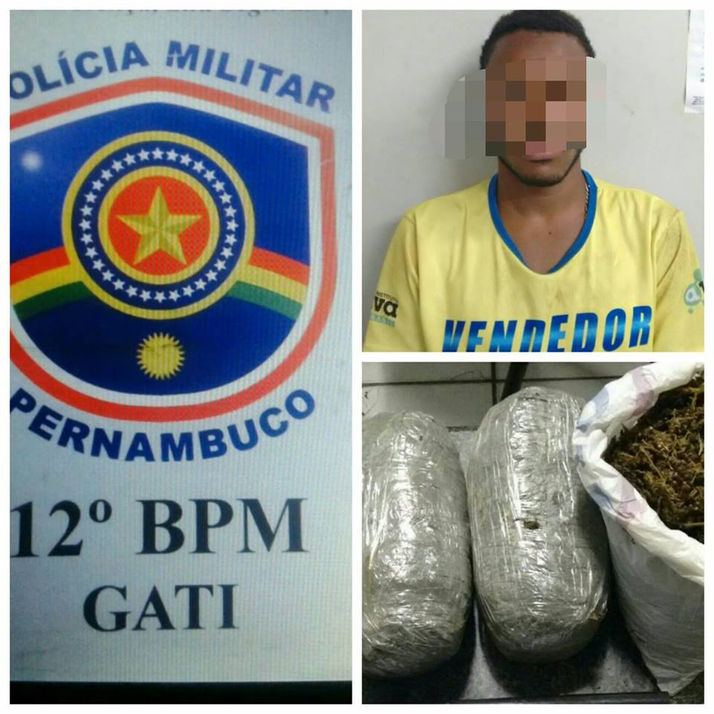 GATI DETEM ELEMENTO POR POSSE DE DROGA NO BAIRRO DE JARDIM SÃO PAULO