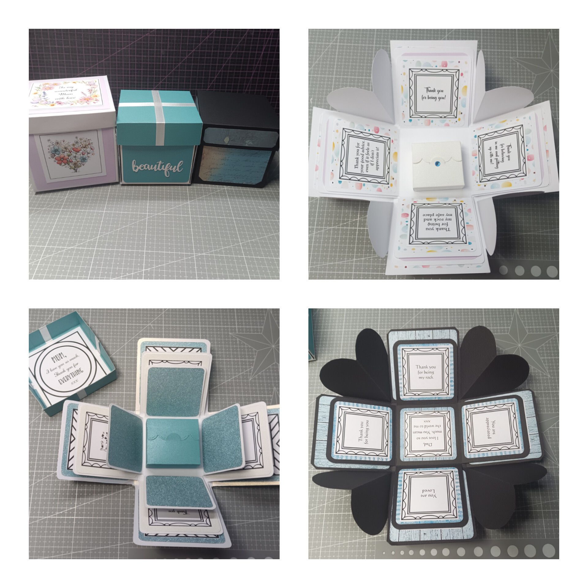 3 Layer Explosion Gift Box - Finished size 10cm x 10cm