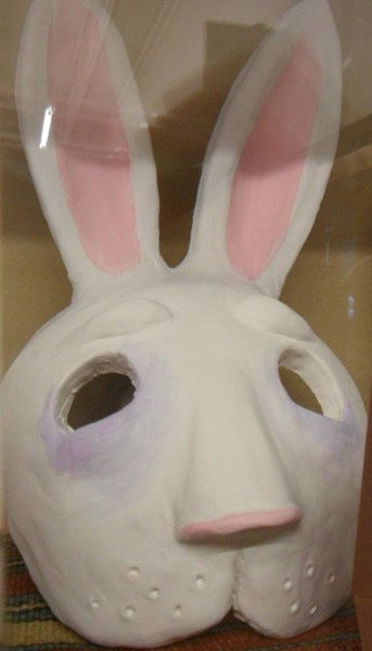An image of a ceramic rabbit mask