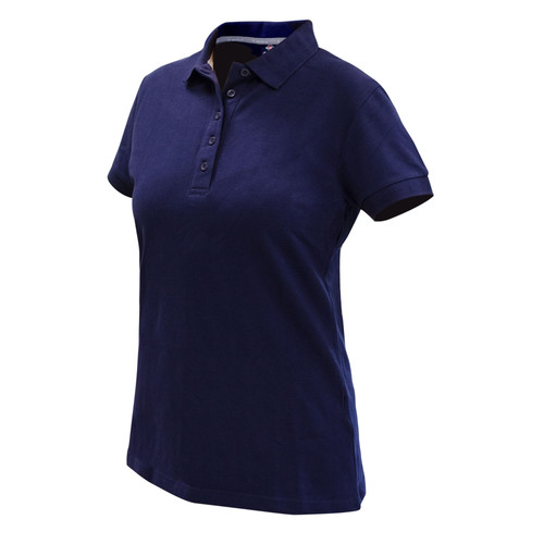 Polera Polo Confort Spandex Manga Corta Mujer