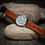 Thumbnail: Cognac Flat 'Tempus Edax Rerum' Watch Strap