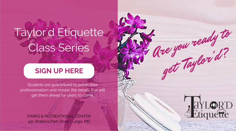 Taylored Etiquette Class Graphic