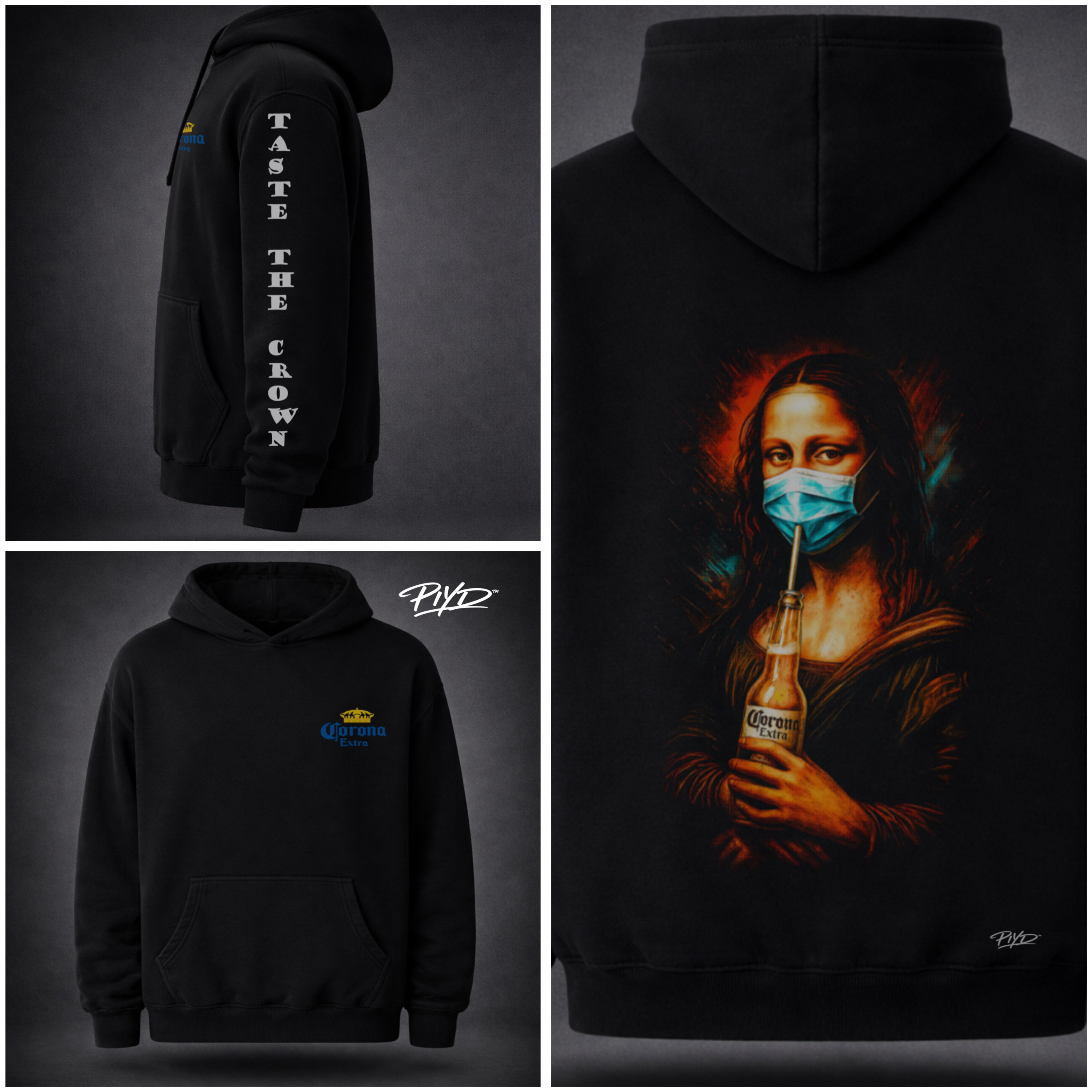 Taste the Crown™ – Mona Lisa Pandemic Edition Hoodie