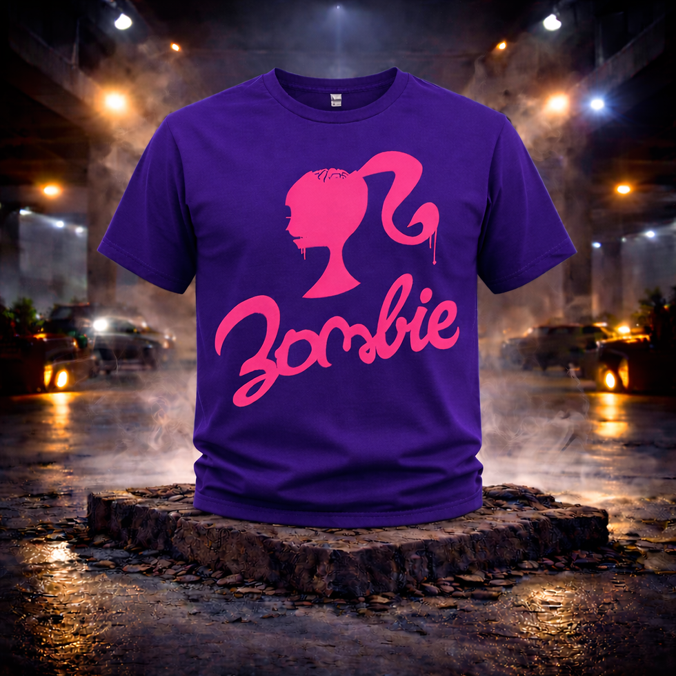 Thumbnail: Zombie Barbie Horror Parody T-Shirt – Funny Halloween Graphic Tee