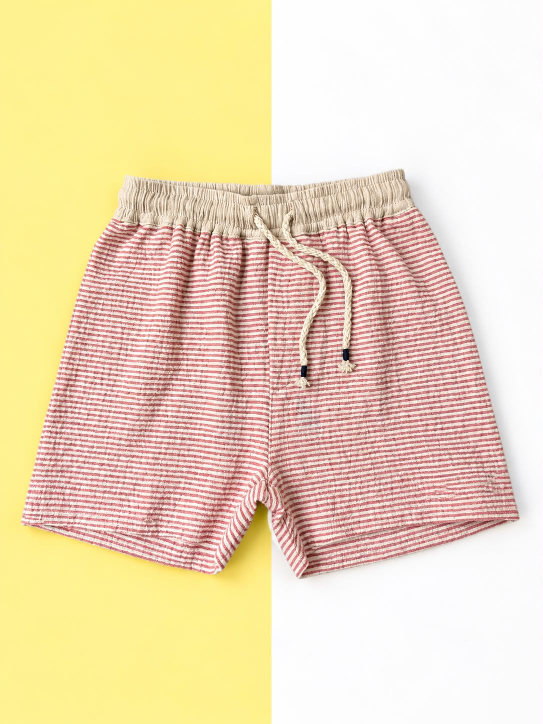 Short Baleiro Listras Coral