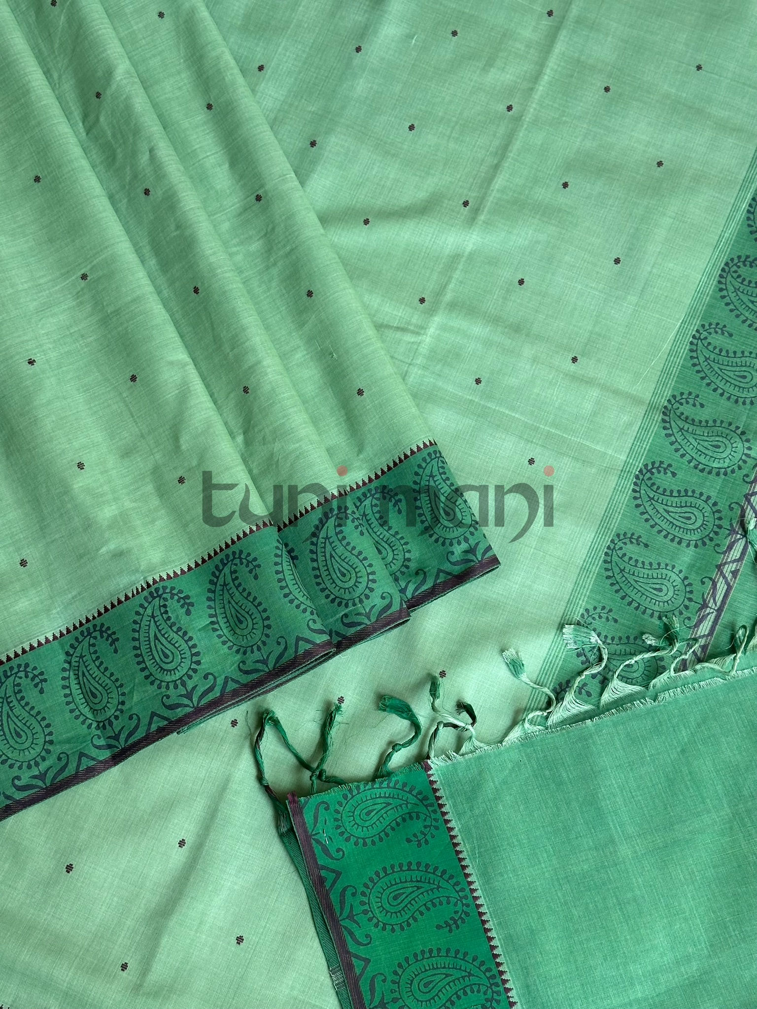Green Shade Mangalagiri Cotton Saree