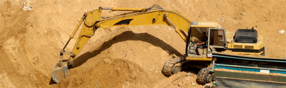 Construction Excavator Onsite
