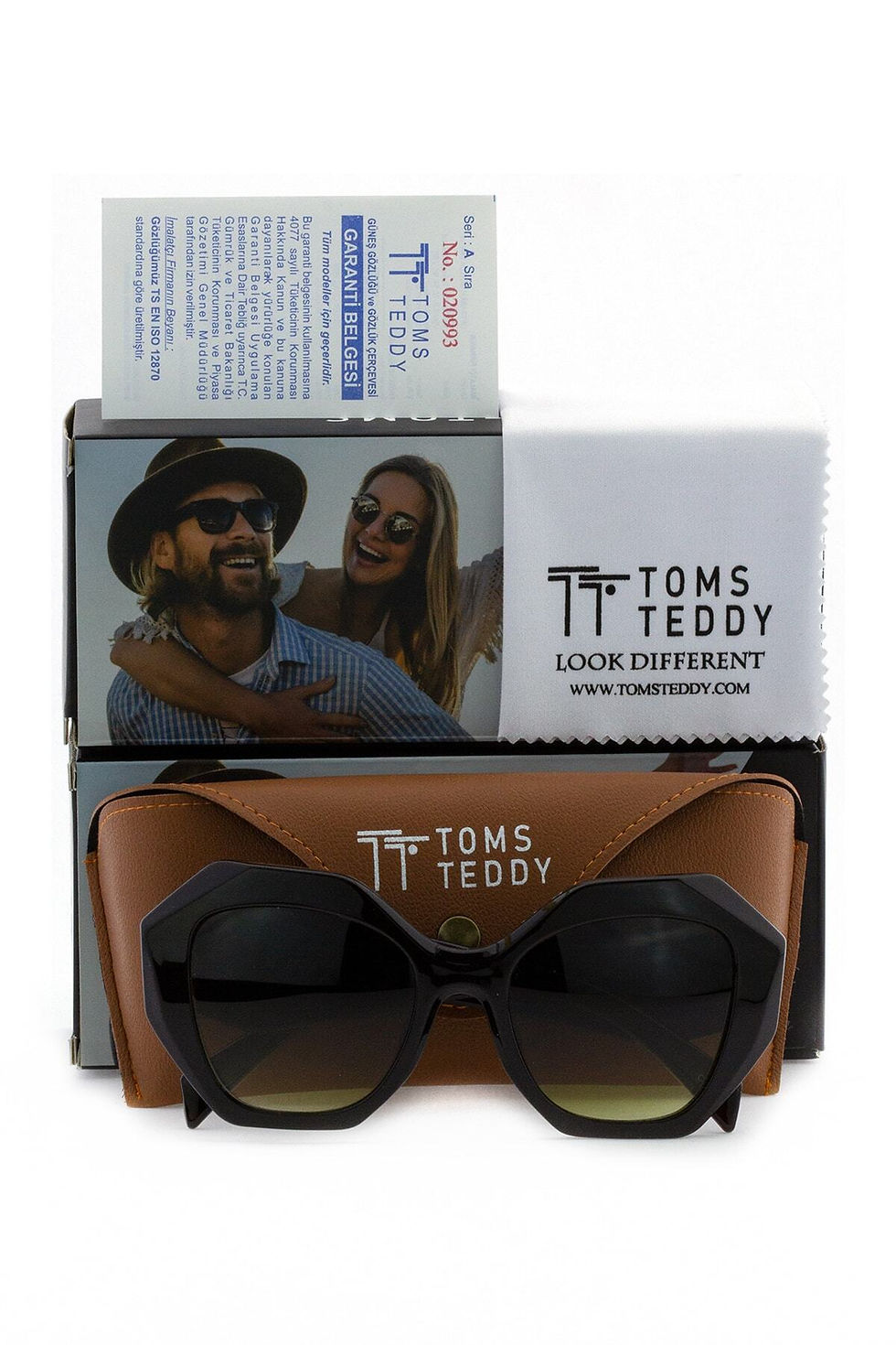 الصورة المصغرة: نظارات شمسية مستقطبة/أشعة فوق البنفسجية على شكل عظمة للنساء نظارات شمسية Tt6022c202p