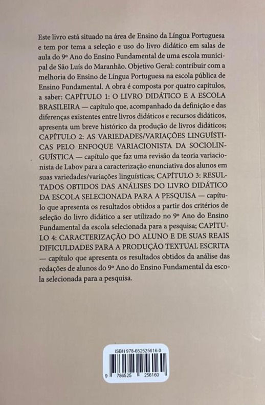 Miniatura: Livro didático e o Ensino de Língua Portuguesa