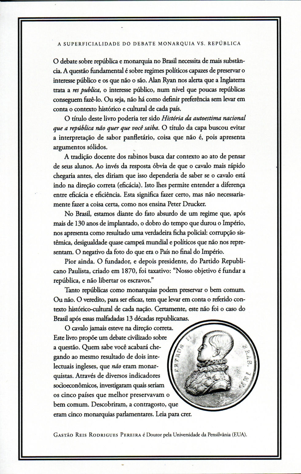 Miniatura: História da autoestima nacional - Gastão Reis Rodrigues Pereira