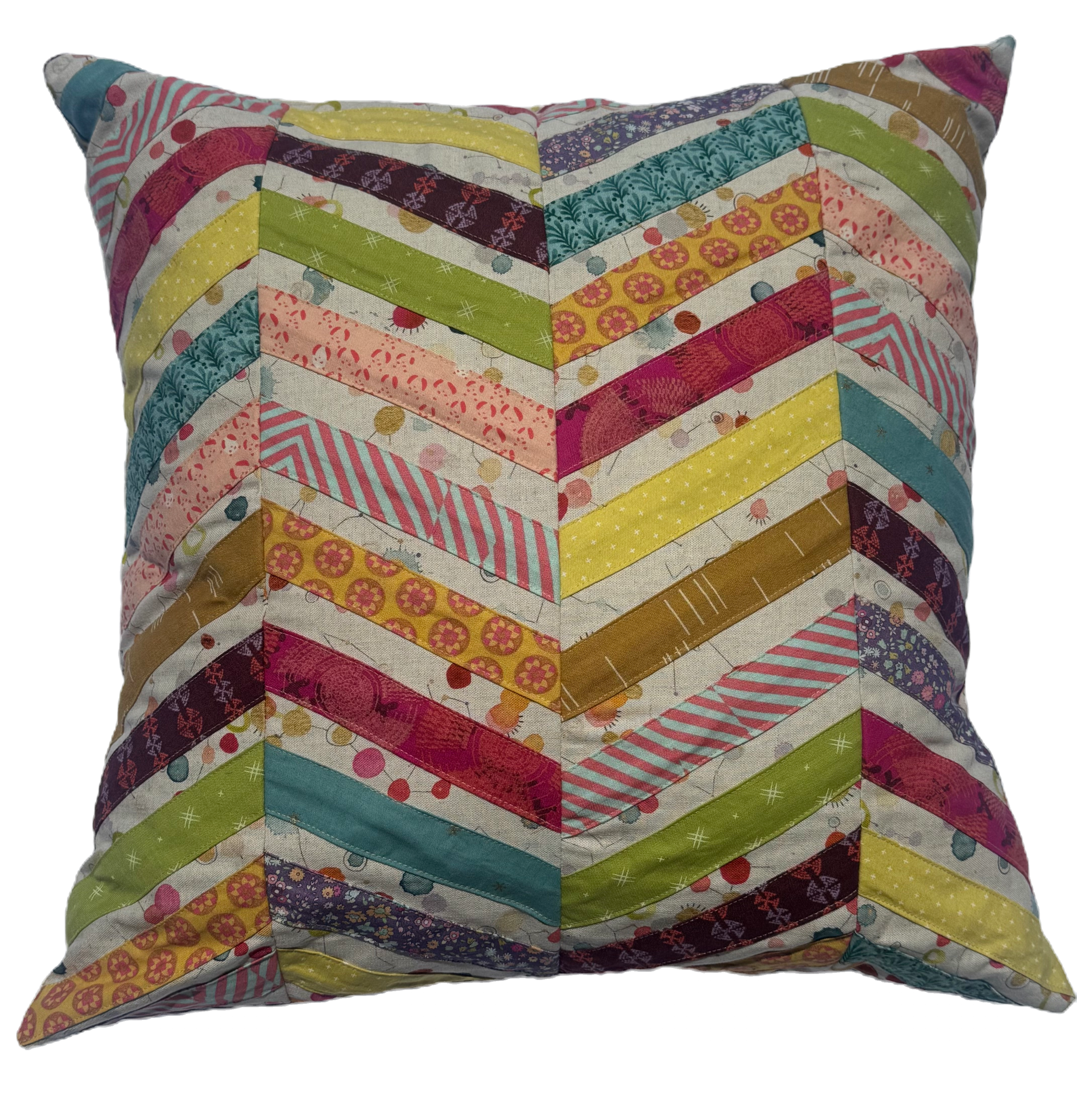 Rainbow Chevron Pillow