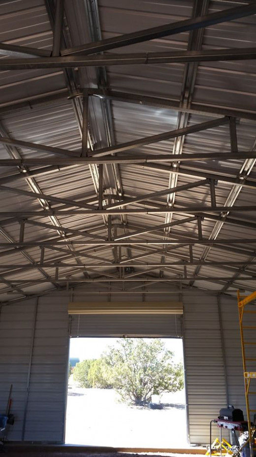 DIY steel building roof and trusses