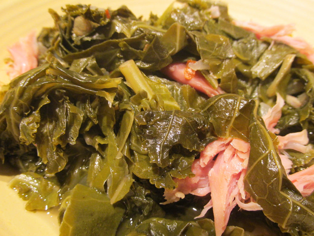 Collard Greens with Smoked Turkey Wings