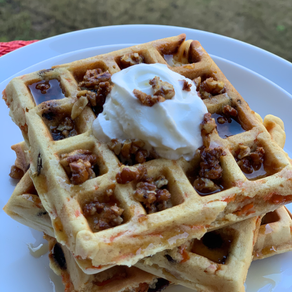 Carrot Cake Waffles