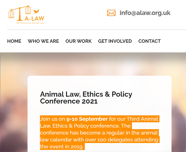 Animal Law, Ethics & Policy Conference 2021