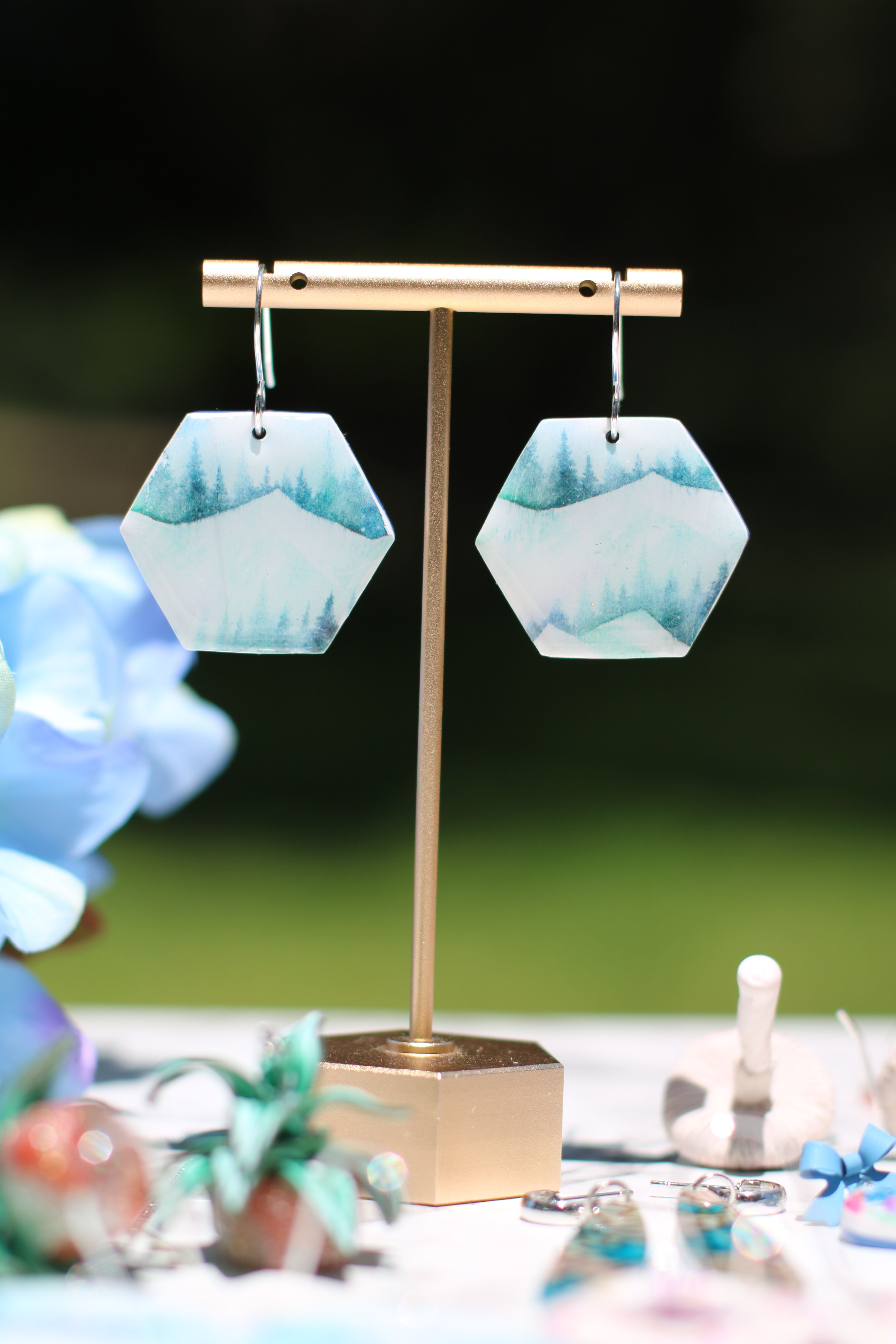 Snowy Landscape Earrings