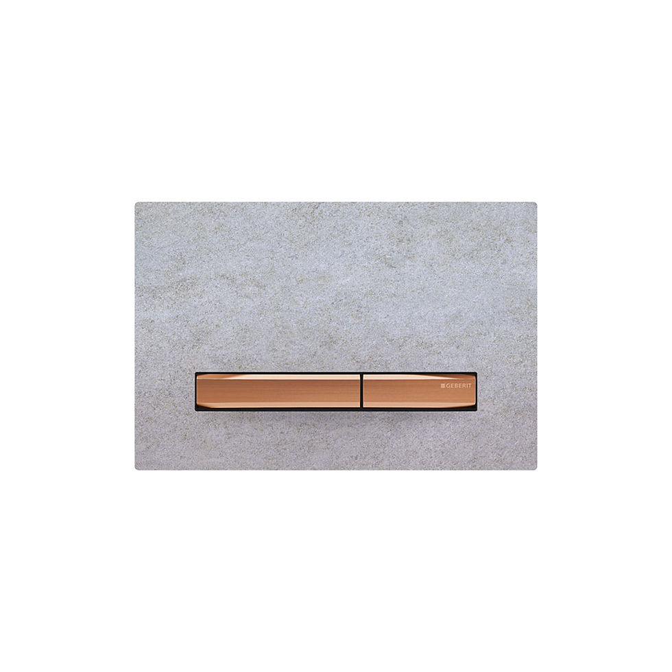 Thumbnail: Geberit Sigma 50 Square Dual Flush Push Plate - Concrete