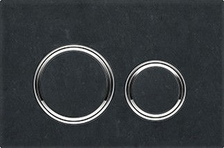 Thumbnail: Geberit Sigma 50 Round Dual Flush Push Plate Cover Plt & button : Mustang Slate