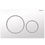 Thumbnail: Geberit Sigma 20 Round Dual Flush Push Plate - White w/ Matt White ring