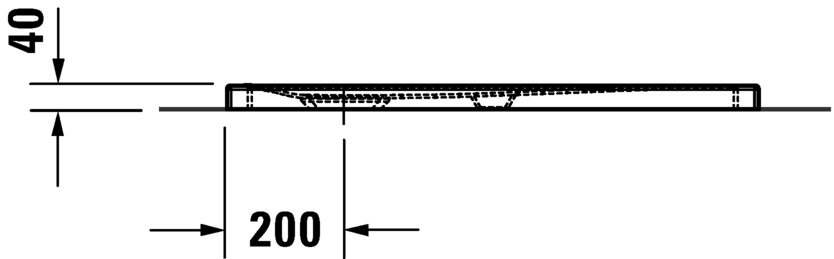 Thumbnail: Duravit Tempano Flush Fitted Shower Tray 720188 L900xW900mm