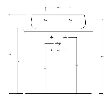 Thumbnail: Valdama Seed Countertop Basin 60x45h15 SEL1200A