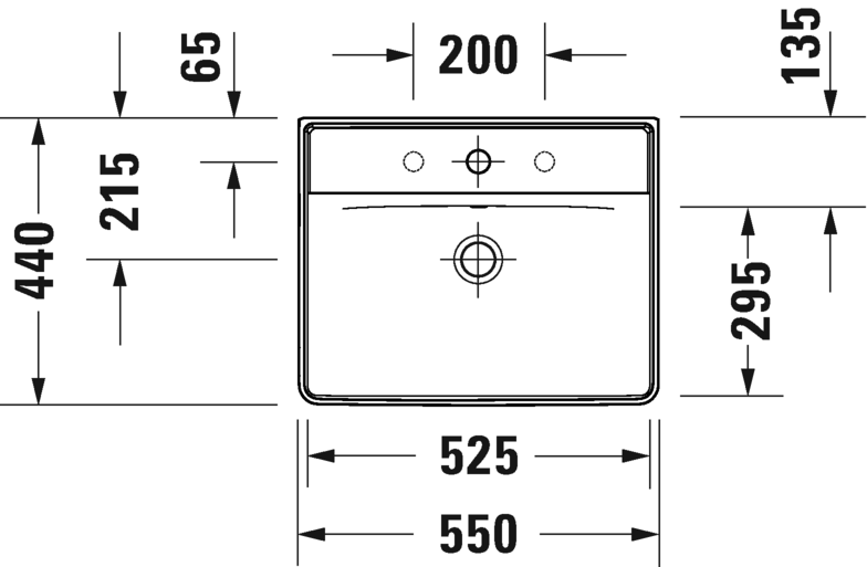 Thumbnail: Duravit D-Neo Wall Hung Basin 236655