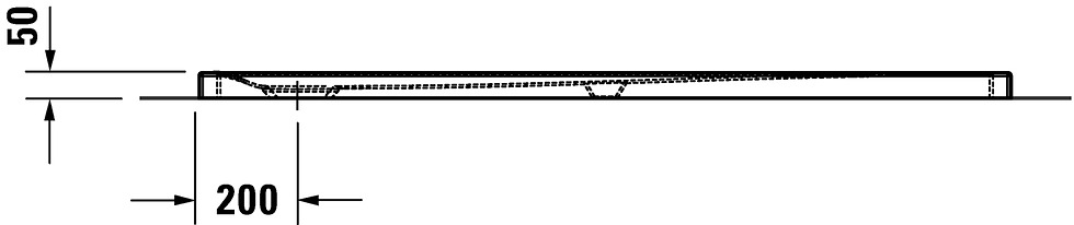 Thumbnail: Duravit Tempano Flush Fitted Shower Tray 720206 L1600xW750mm
