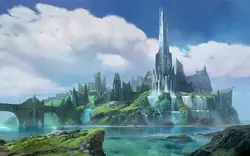 Fantasy-City-castle-bridge-river-waterfall-art-picture_m