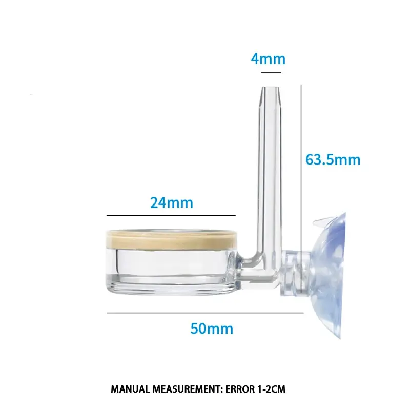 New Aquarium CO2 Atomizer Transparent CO2 Diffuser Refiner Integrated PC