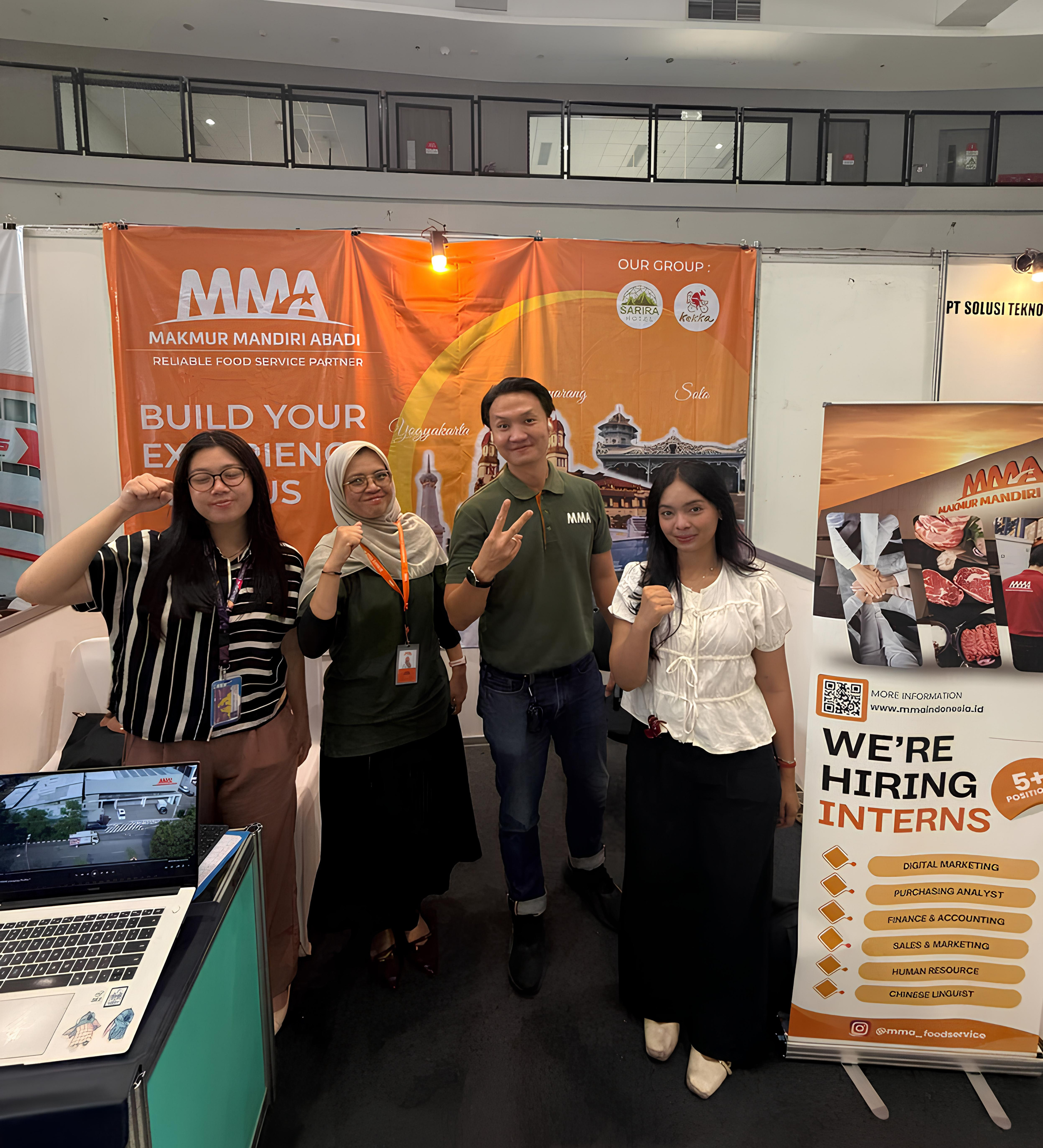 MMA Team at BINUS Intern Expo