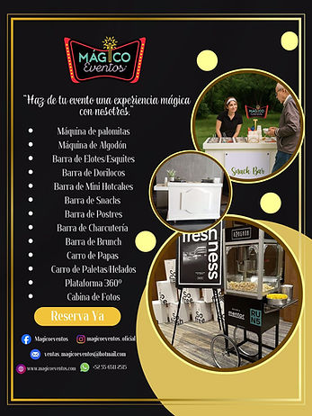 Lista de servicios para eventos en CDMX