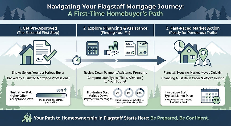 Homebuyers analyzing Flagstaff AZ housing market trends and pricing in Spring 2026