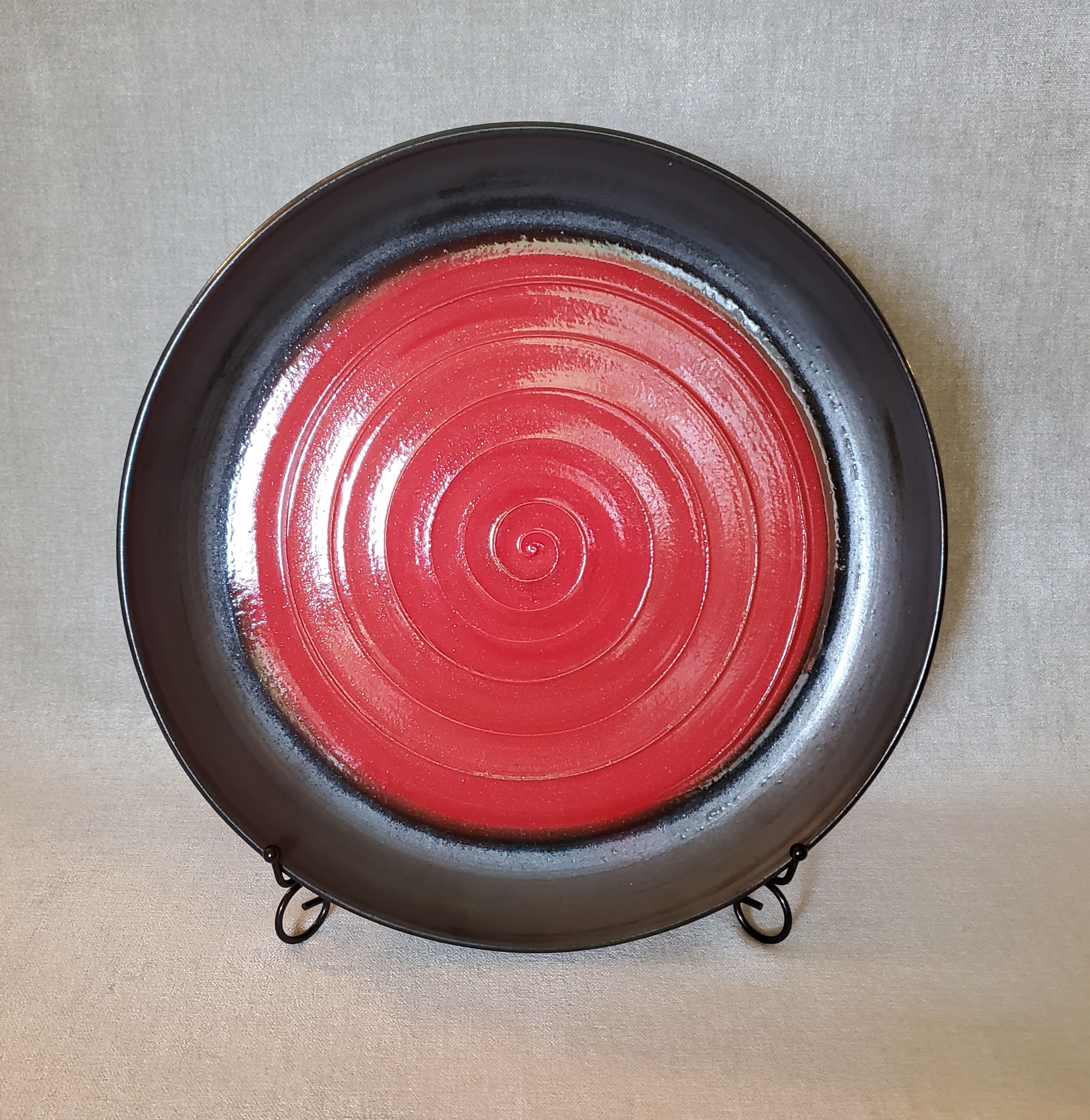 Red and Black Platter