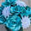 Thumbnail: Turquoise Roses and Zinnia